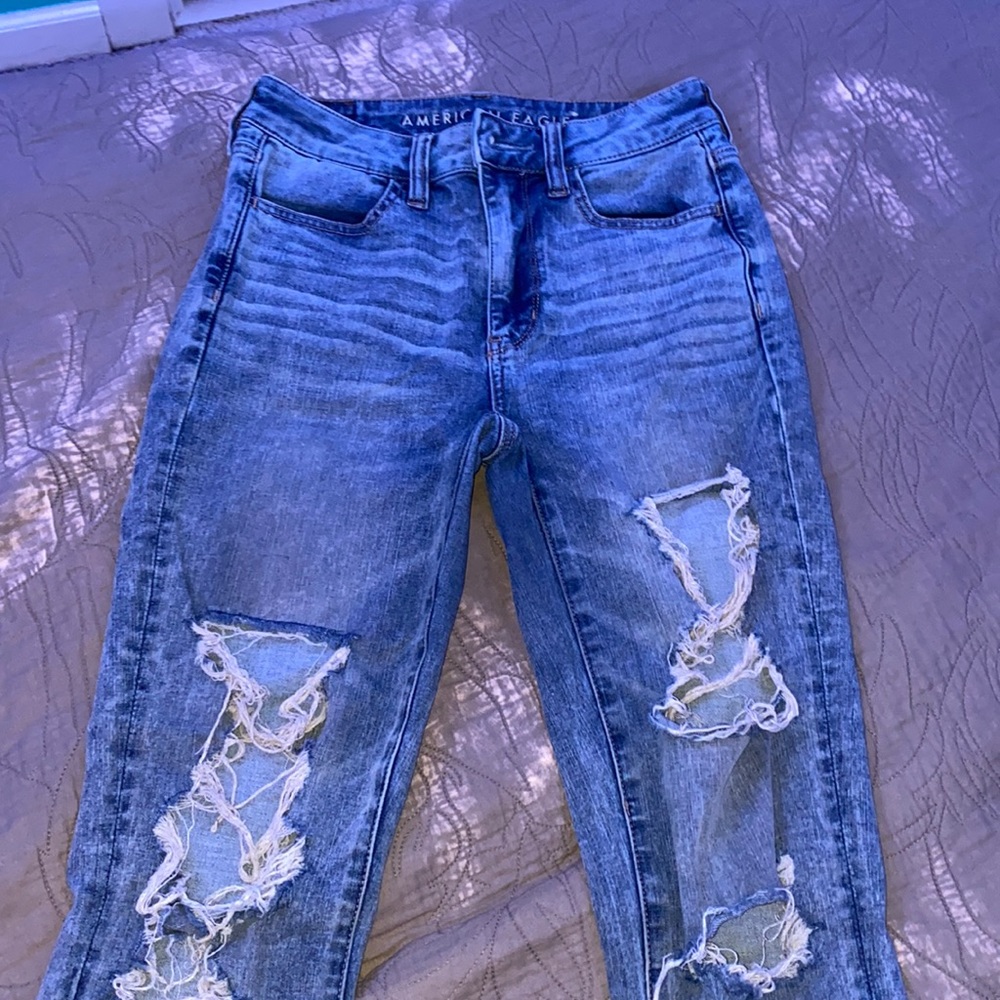 high rise american eagle jeggings